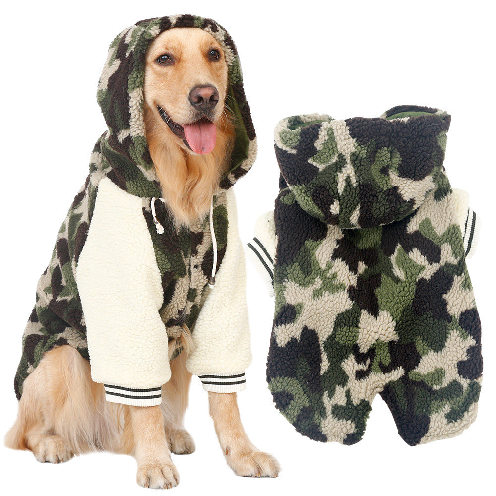 Big Dog Camouflage Clothes fitting Golden Retriever Labrador Samoyed