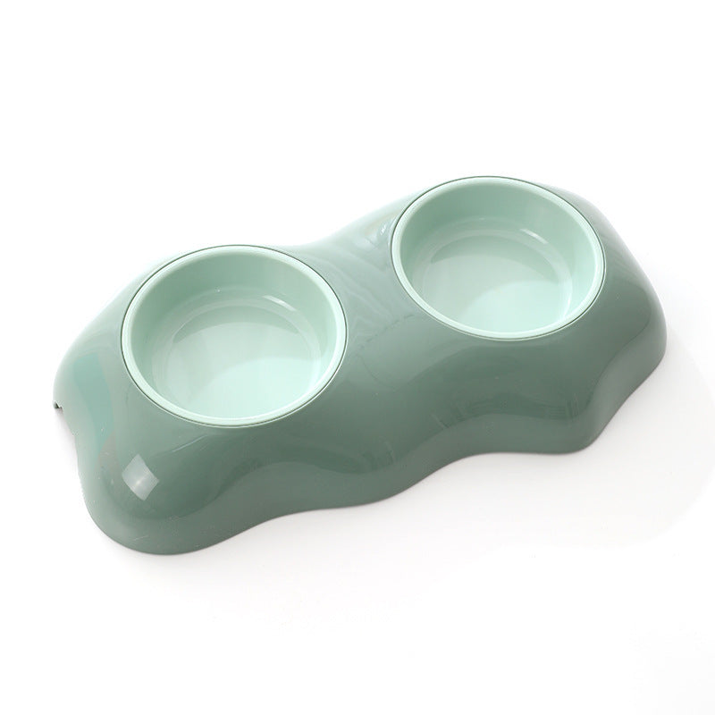 Double Dog Bowls Pet Water And Food Bowls Preventing Overturning Pet Feeder