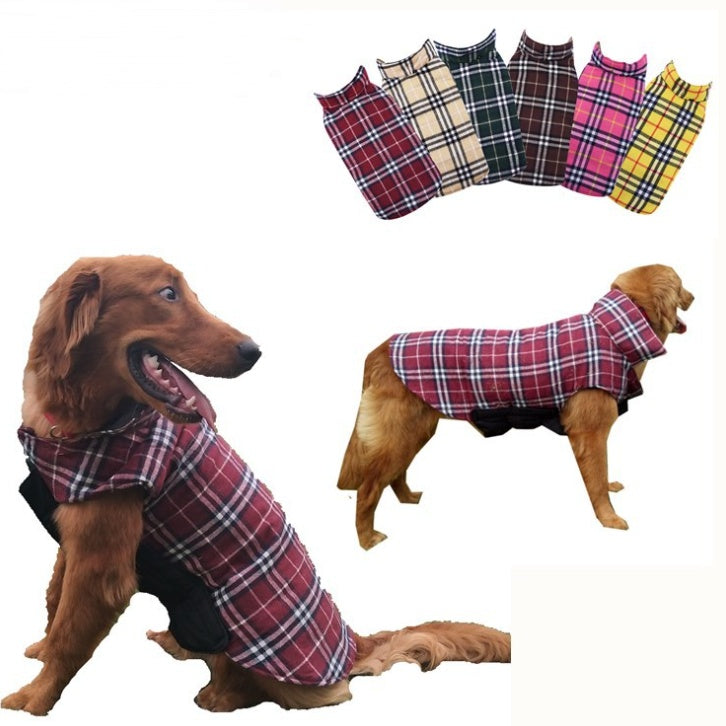 Tartan dog clothes a waterproof dog suit jacket coat outdoor goods amazon