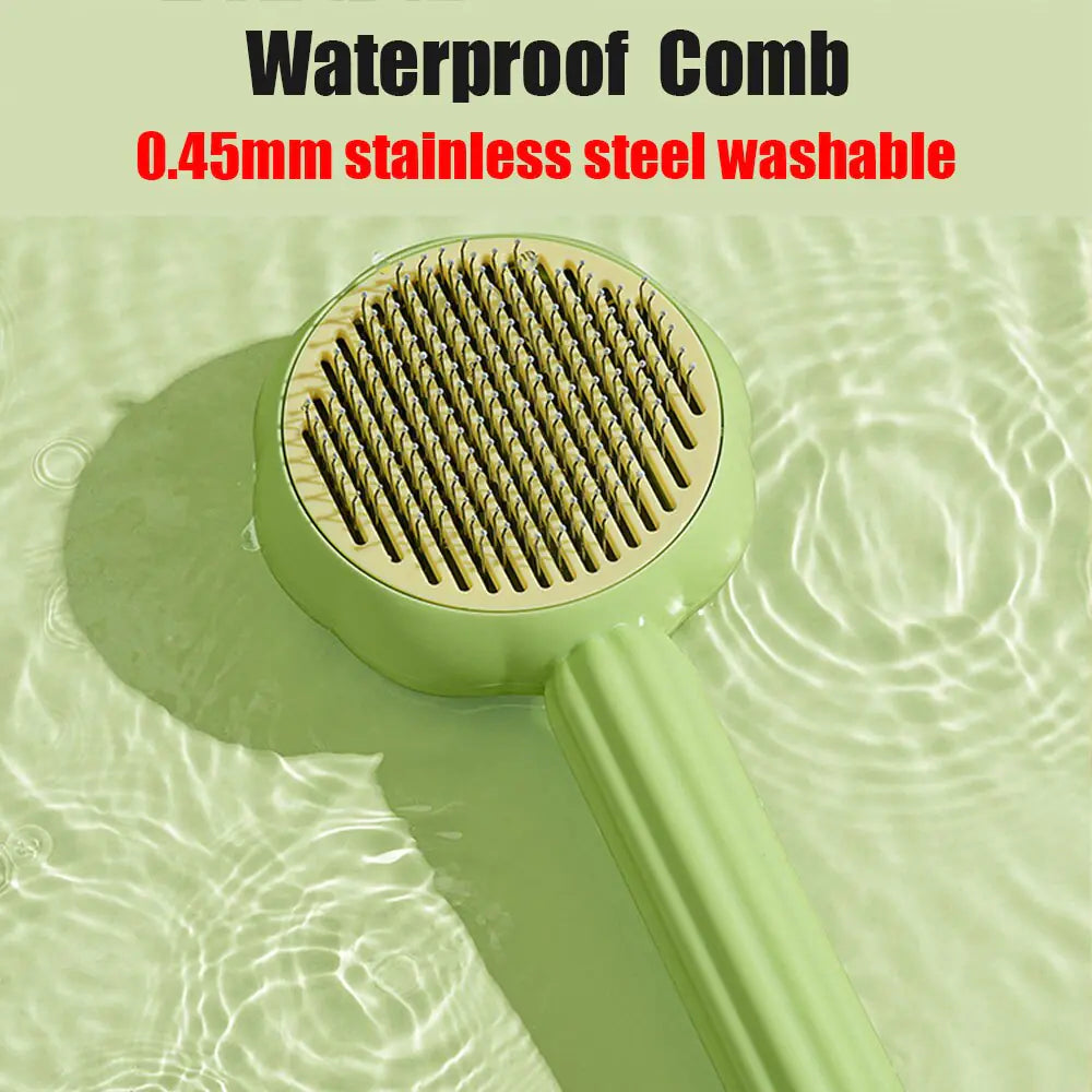 Self-Cleaning Slicker Comb