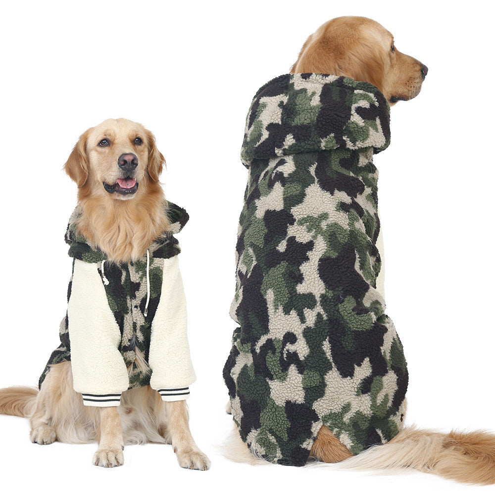 Big Dog Camouflage Clothes fitting Golden Retriever Labrador Samoyed