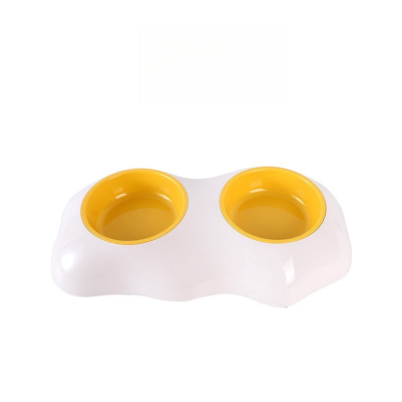 Double Dog Bowls Pet Water And Food Bowls Preventing Overturning Pet Feeder