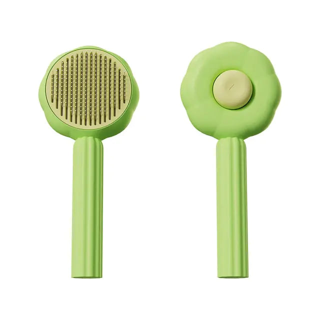 Self-Cleaning Slicker Comb