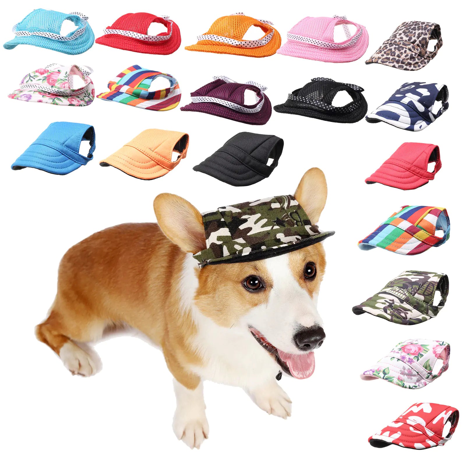 Summer Outdoor Breathable Cap - Pet Accessories
