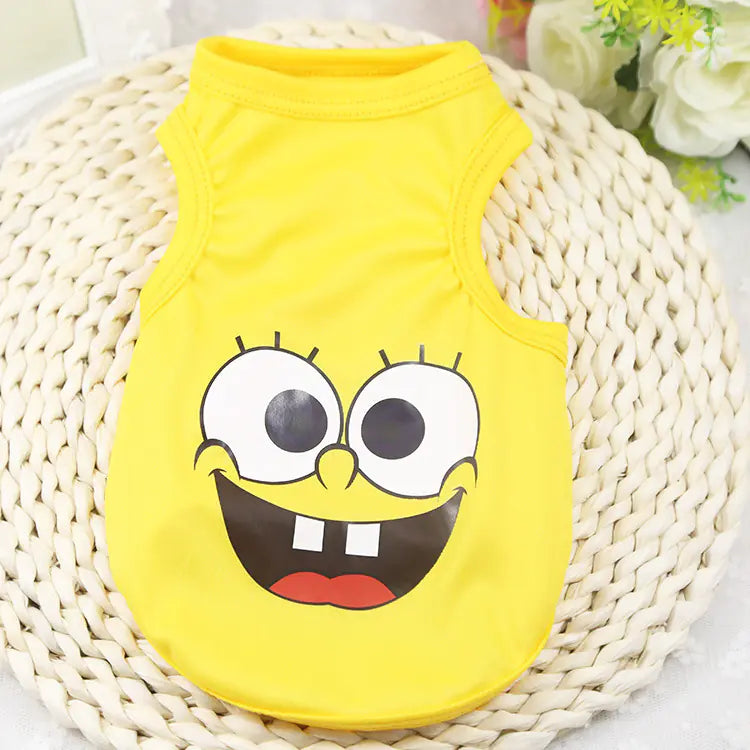 Cute Breathable Summer Pet Vest for Dogs and Cats