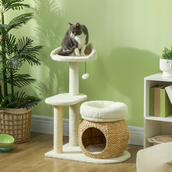 31" Cat Tree Tower with Scratching Posts