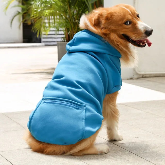 Warm Dog Hoodies for Medium-Large Dogs