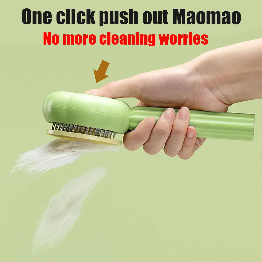 Self-Cleaning Slicker Comb