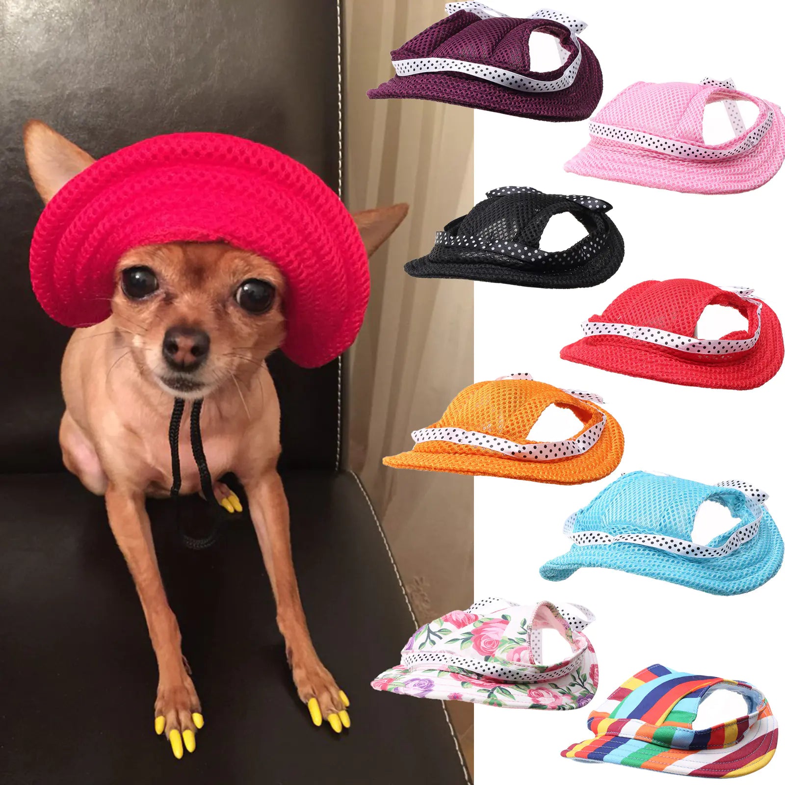 Summer Outdoor Breathable Cap - Pet Accessories